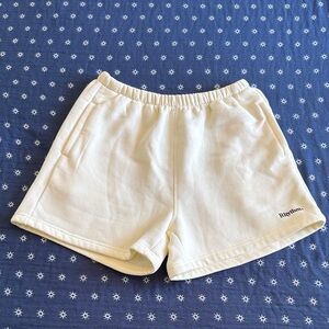 Rhythm. Women's Cream Elastic-Waist Athletic Shorts